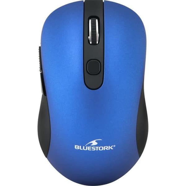 BLUESTORK trådlös mus - 2,4 Ghz - 6 knappar - Blå elektrisk Blå, Metallisk