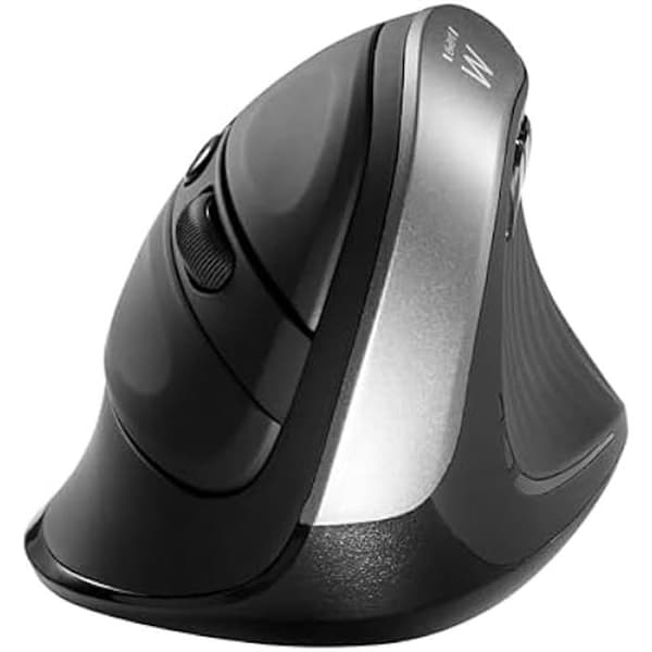 EWENT trådlös vertikal ergonomisk mus - 800/1200/2400 DPI - 6 kontroller - grön
