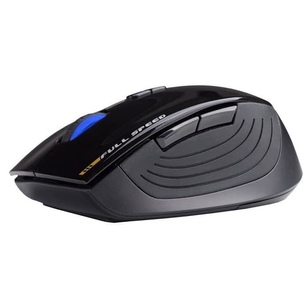 HIDITEC MOU010002 Svart RF trådlös mus - Kontor - Högerhänt - 2000 dpi - 5 knappar