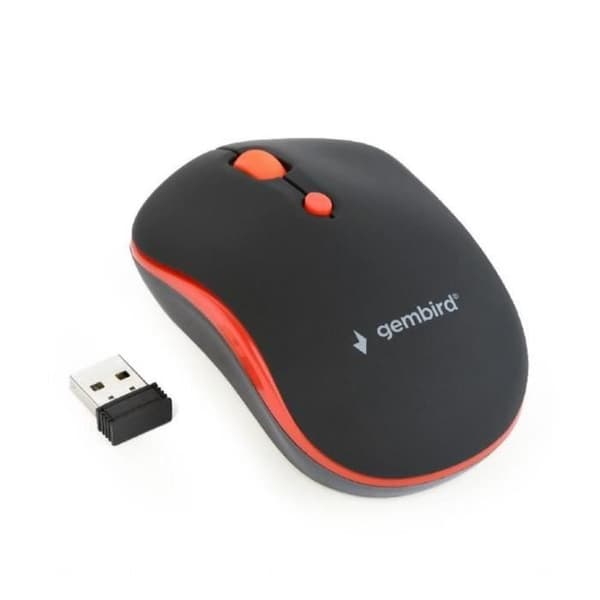 Mus MUSW-4B-03-R GEMBIRD USB Stick Svart/Röd