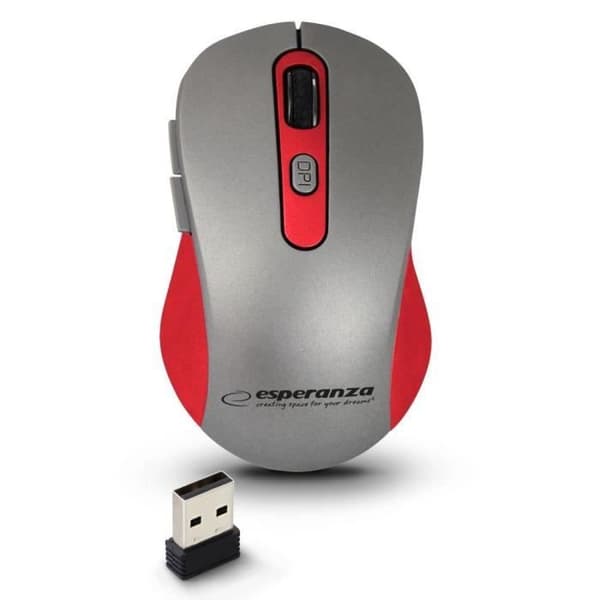 ADARA 2,4GHZ 6D USB trådlös optisk mus Röd