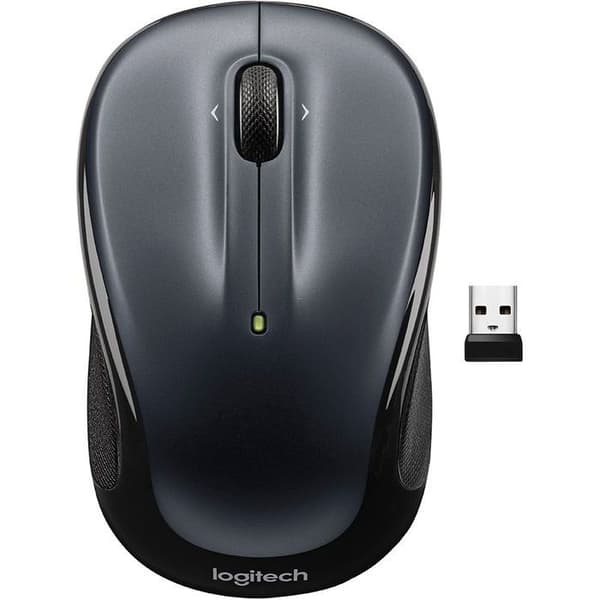 Trådlös mus - LOGITECH - M325s - Ergonomisk - 1000 DPI - Mörkgrå