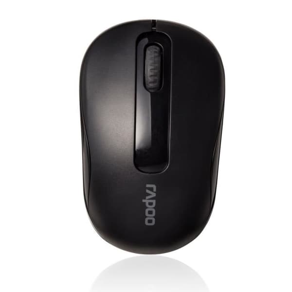 Rapoo M10 Mus - Trådlös - 3 knappar - Optisk - 1000 DPI - PC - Svart