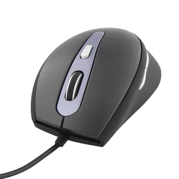 T'nB OFFICE Wired Mouse - 6 knappar - 2400 DPI - Windows / Mac Grå