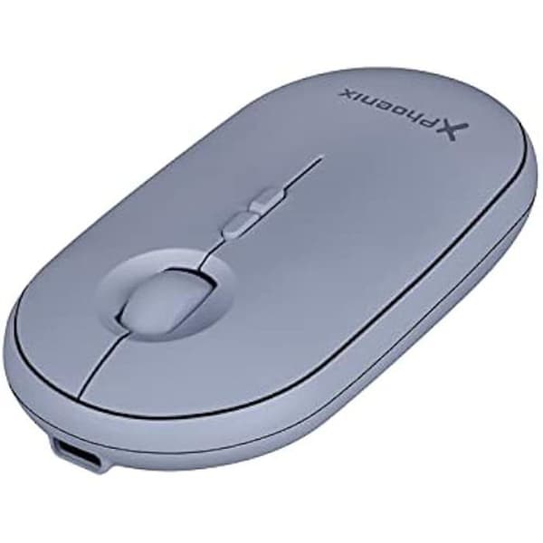 Phoenix Rebble Bluetooth eller 2,4 GHz trådlös mus - Tyst klick - Blå