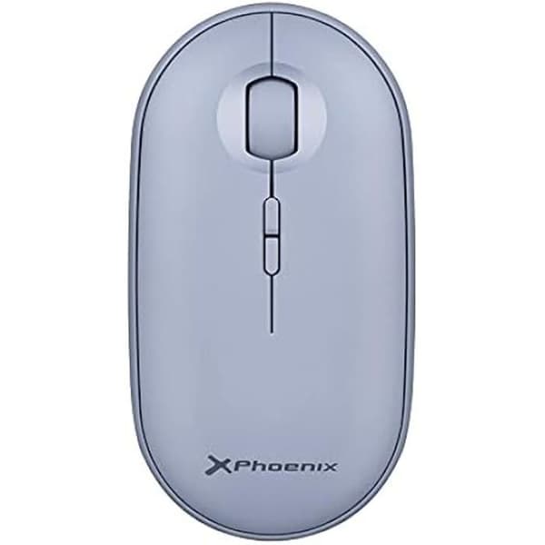 Phoenix Rebble Bluetooth eller 2,4 GHz trådlös mus - Tyst klick - Blå