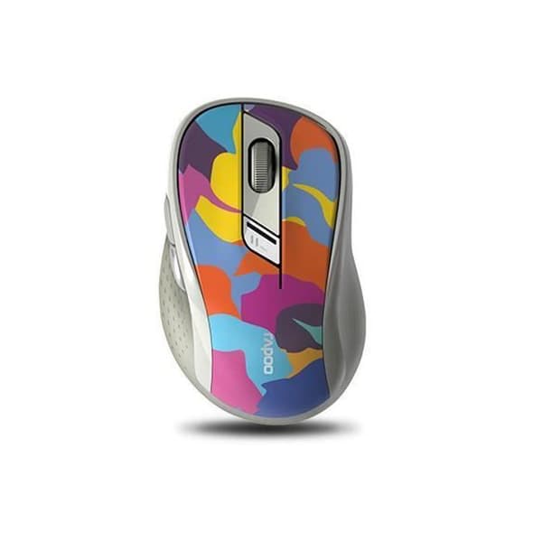 Souris - Rapoo - M500 - Högerhänt - Bluetooth - 1600 DPI - Multi Röd