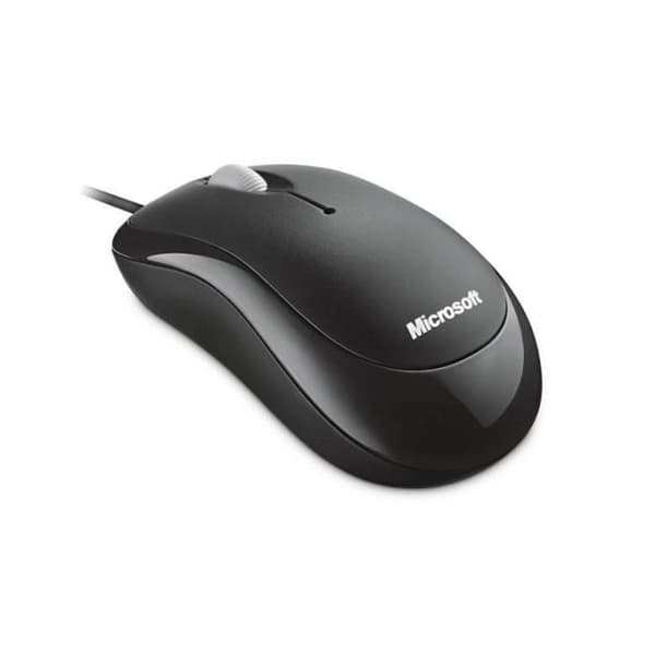 MICROSOFT Basic Optimal Mouse - Optisk mus - 3 knappar - Kabelansluten USB - Svart