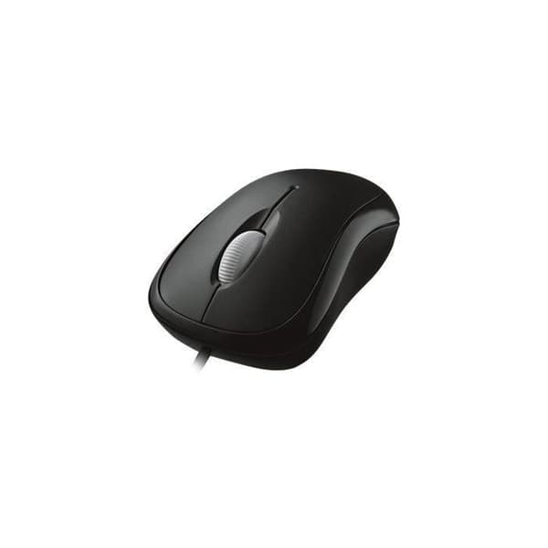 MICROSOFT Basic Optimal Mouse - Optisk mus - 3 knappar - Kabelansluten USB - Svart