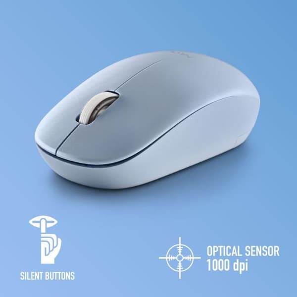 Optisk mus - NGS - FOG PRO BLUE - 1000 DPI - Trådlös - Tysta knappar