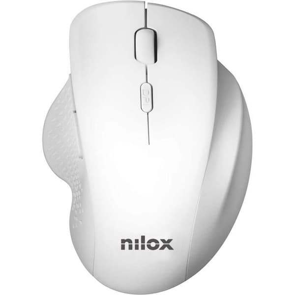 ERGONOMISK TRÅDLÖS MUS NILOX WHIT NXMOWI3002