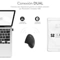 Miniatyrbild 2 av 2: SUBBLIM Glide Vertical Ergo Dual Mouse Batteri Svart