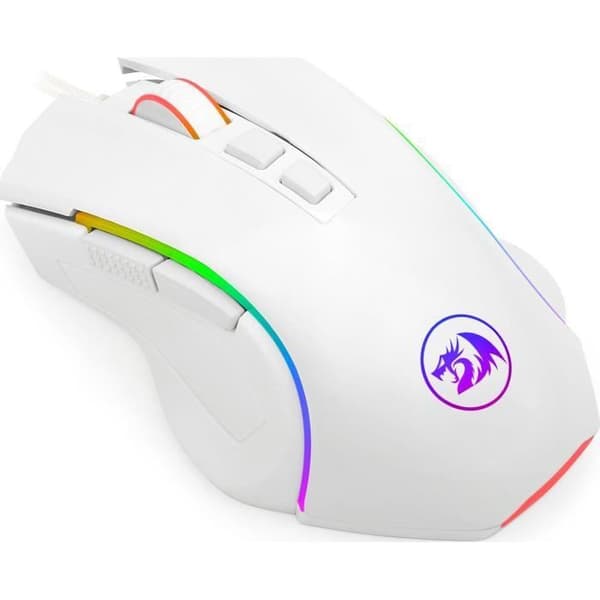 Souris Reddragon M607W Griffin Vit RVB Spelmus