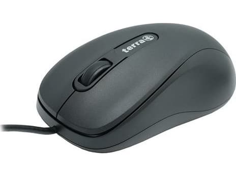 TERRA Mouse 1500 Johdollinen USB musta 3-painikkeinen, symmetrinen, langallinen, 1.80m (2920513)