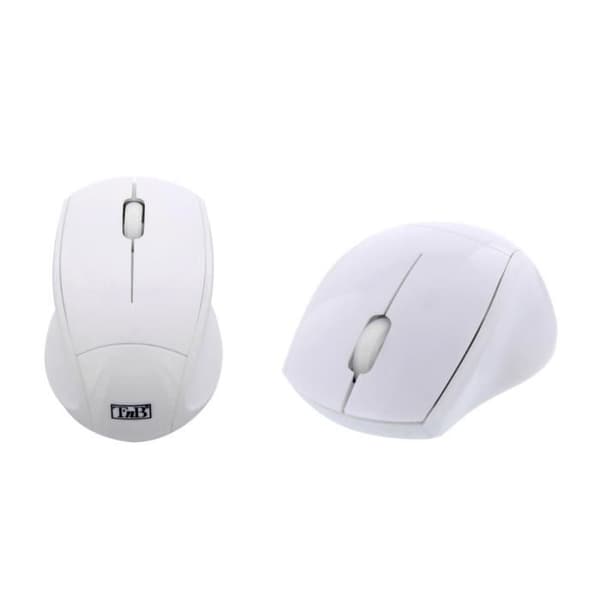 T'nB trådlös optisk mus ultra mini 2,4 GHz USB-mottagare - vit Vit