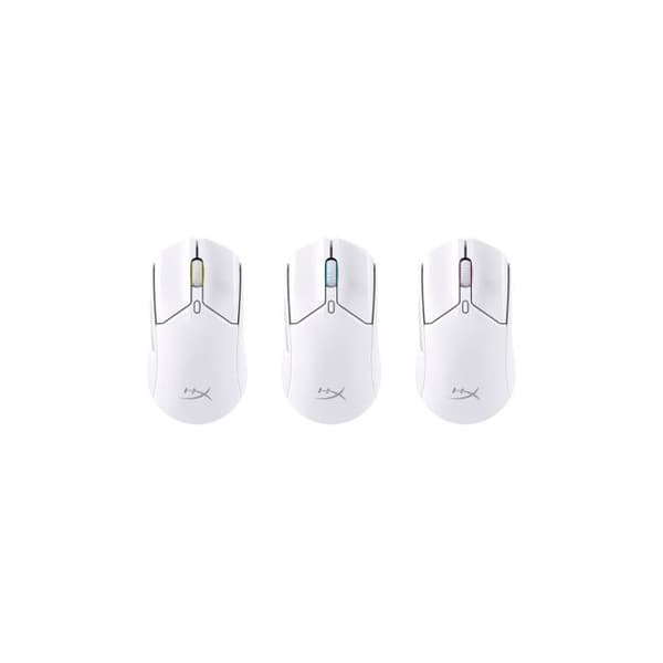 Trådlös mus - HyperX - Pulsefire Haste 2 - 26000 DPI - 6 knappar - RGB Vit
