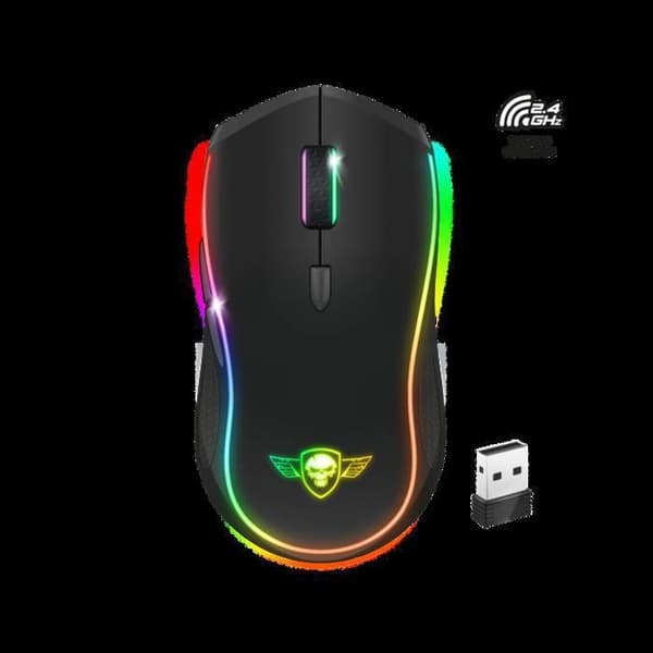 Spelmus - Spirit Of Gamer - PRO M9 - Trådlös - 4200 DPI - RGB-belysning