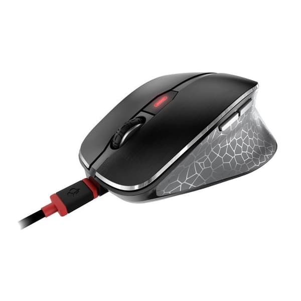 Mus - CHERRY - MW 8C ERGO - Trådlös USB och Bluetooth - Ergonomisk - Uppladdningsbar Svart, Grå