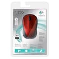Miniatyrbild 4 av 4: Mus - Trådlös - Logitech - M235 - Röd