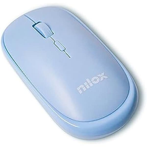 Trådlös mus - NILOX - Ljusblå