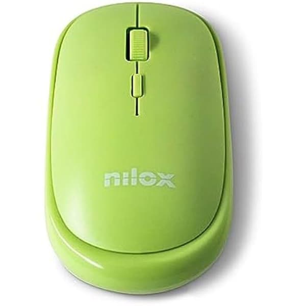 Mus - Nilox - Trådlös - Grön - Ambidextrous - 3 knappar