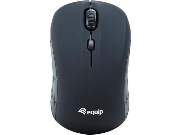 Equip 245108, Ambidekstriøs, Optisk, RF kabel-fri, 1600 DPI, Sort Sort