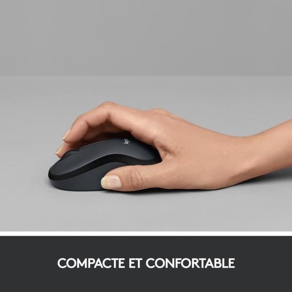 Mus - Trådlös - Logitech - M220 Tyst - Tyst - Svart