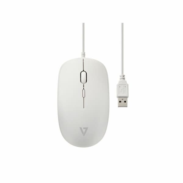 Mus V7 MU200GS-WHT Hvid 1600 dpi