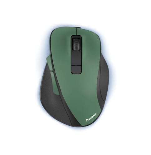 Hama optisk trådløs mus 6 knapper MW-500 Genopladeligt batteri Ergo. Skov grøn