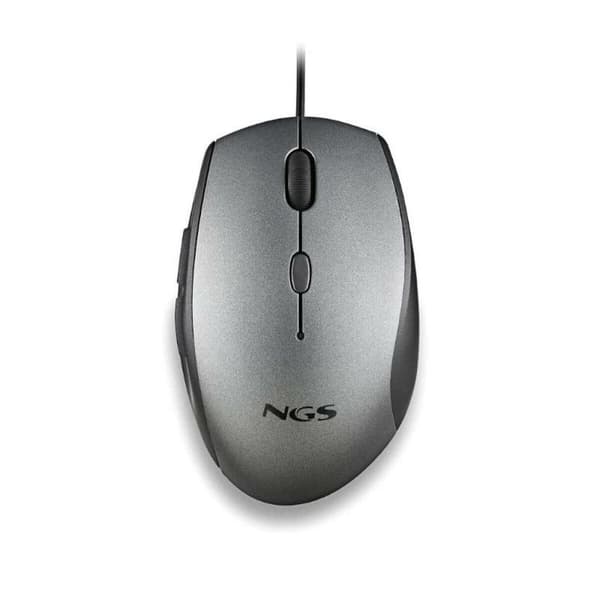 Mus NGS MOTHGRAY Grå 1600 dpi (1 enheder)