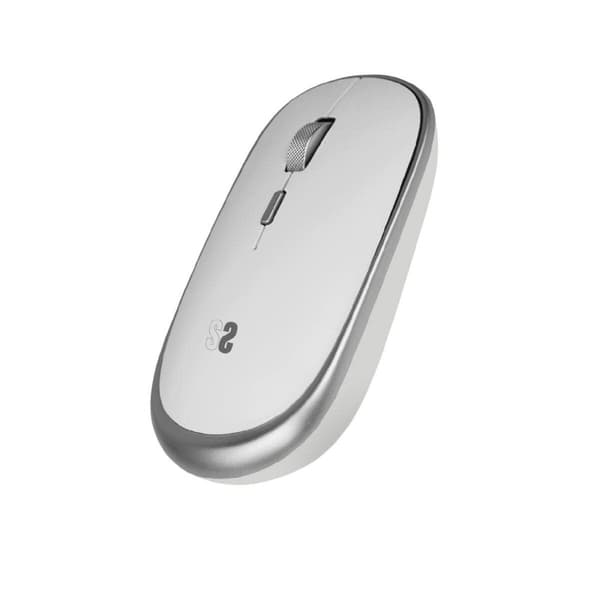Optisk Mini-mus Subblim SUBMO-RFM0001 Silvrig Silver, Vit