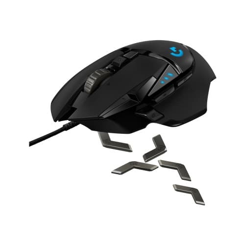 Logitech Gaming Mouse G502 (Hero) - mus - USB, 2.4 GHz Svart