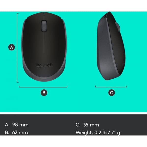 Logitech M170 -langaton hiiri, harmaa
