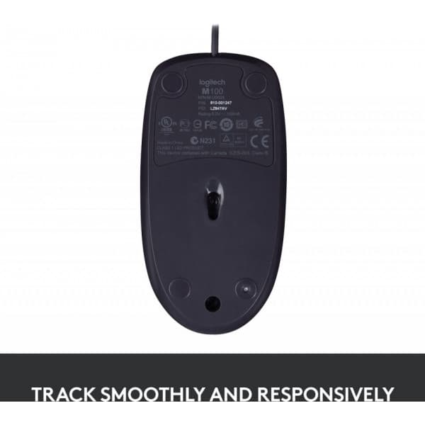 Logitech B100 -hiiri yrityskäyttöön, musta