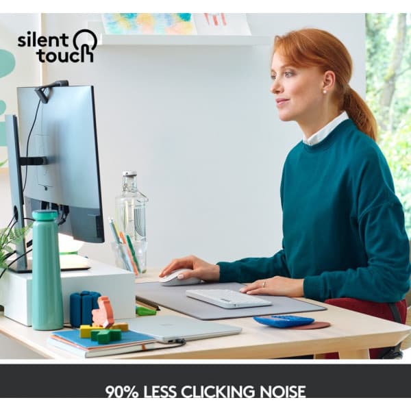 Logitech Signature M650 -trådlös mus, vit