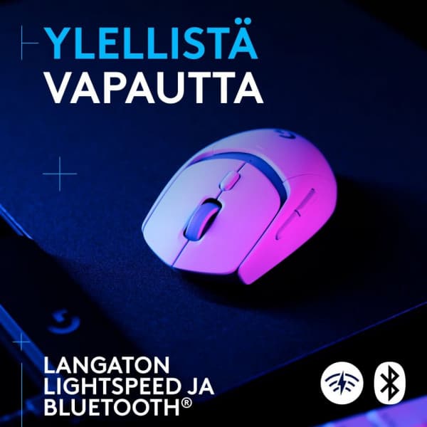 Logitech G309 LIGHTSPEED -langaton pelihiiri, valkoinen