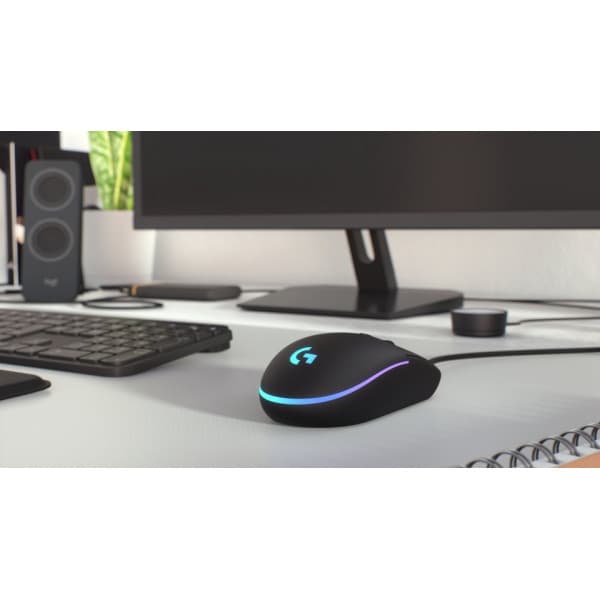 Logitech G203 Lightsync-spelmus, svart