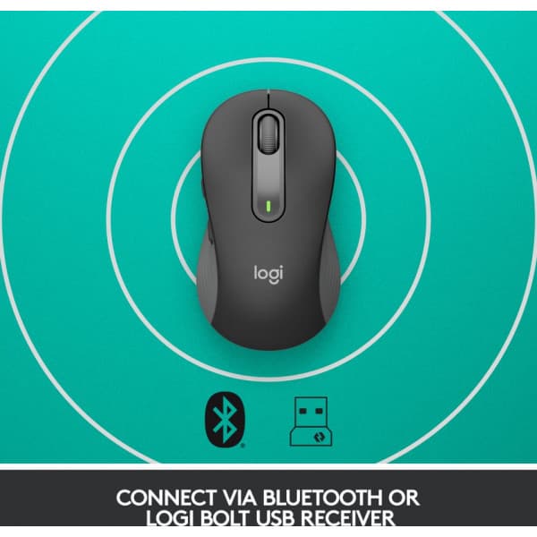 Logitech Signature M650 L -trådløs mus, sort