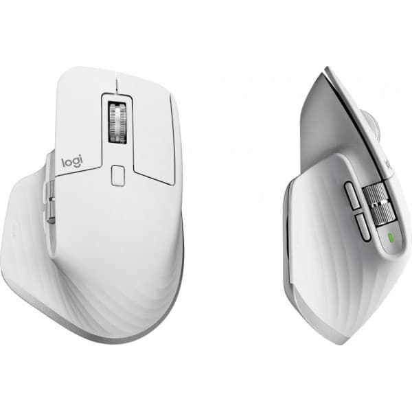 Logitech MX Master 3S för Mac -mus, ljusgrå