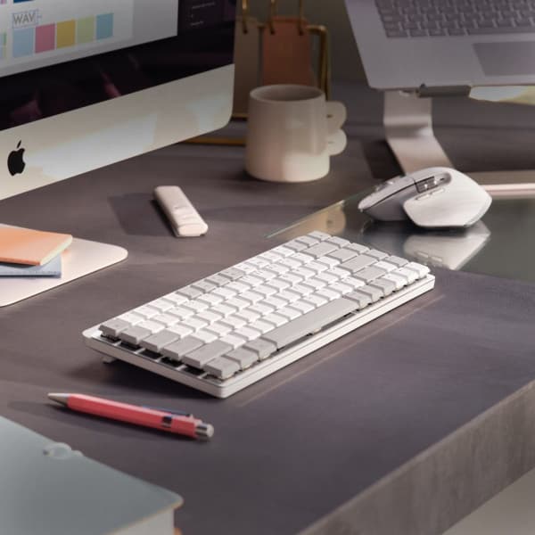 Logitech MX Master 3S för Mac -mus, ljusgrå
