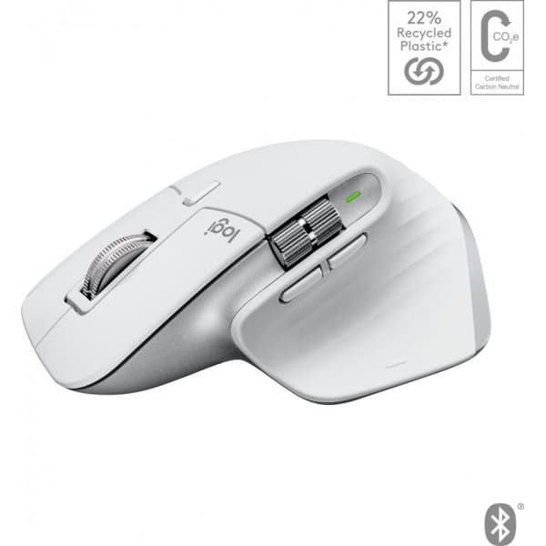 Logitech MX Master 3S för Mac -mus, ljusgrå