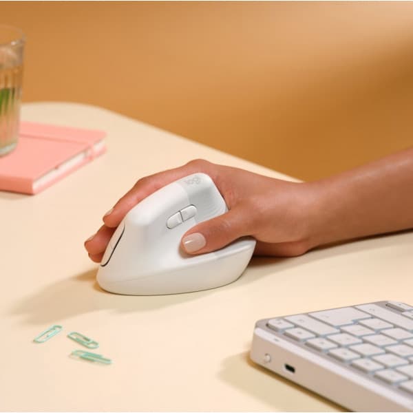 Logitech Lift for Mac -hiiri, valkoinen