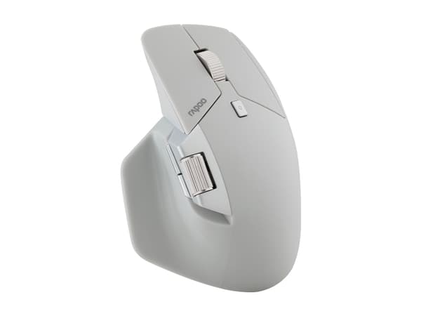 Rapoo MT760L, oikeakätinen, optinen, langaton RF + Bluetooth, 3200 dpi, harmaa