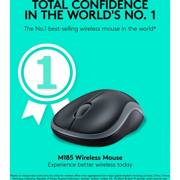 Logitech M185 -hiiri, sininen