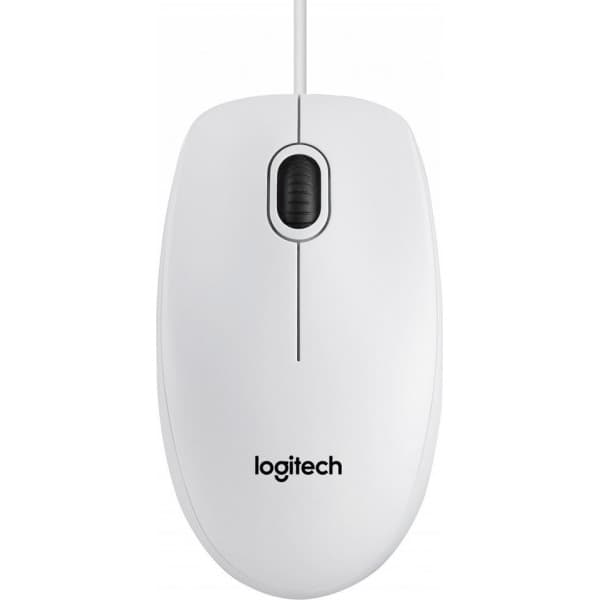 Logitech B100 -hiiri yrityskäyttöön, valkoinen