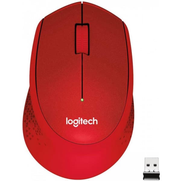 Logitech M330 Silent Plus -hiiri, punainen Punainen