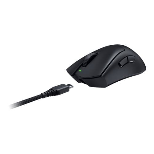 Razer DeathAdder V3 Pro - mus - Bluetooth, USB - svart Svart