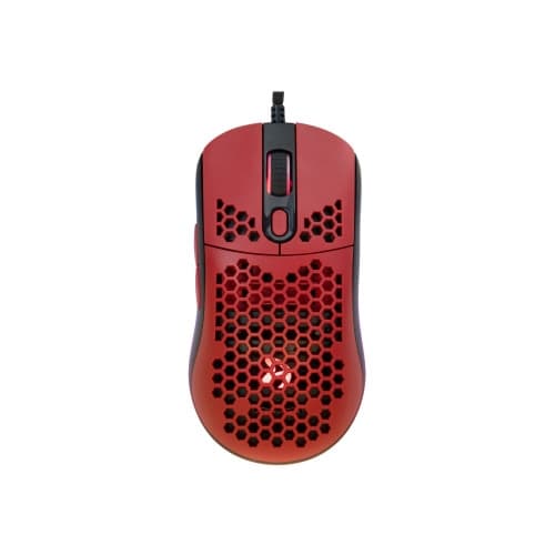 Arozzi Favo - mus - USB - röd Svart, Röd