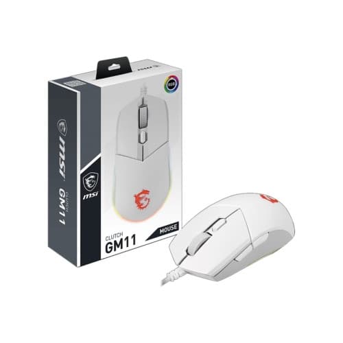 MSI Clutch GM11 - mus - USB - vit Vit