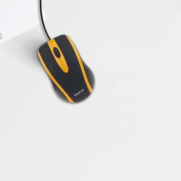 Datormus - HAVIT - MS753 - 1000 DPI - Ergonomisk - Symmetrisk - Svart/Blå